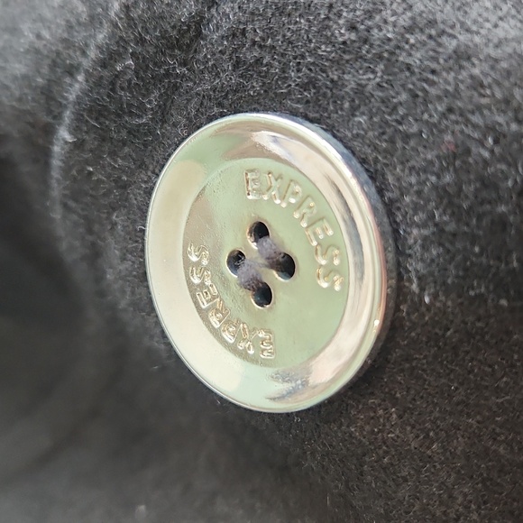 Express Black Double-Breasted Pea Coat - Picture 6 of 6